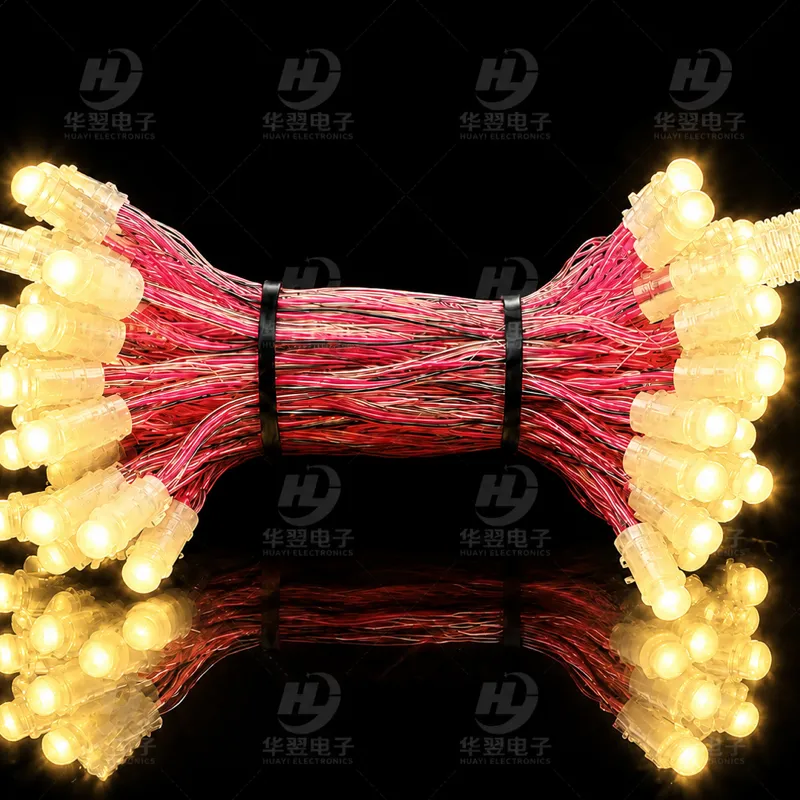 Warm White Color 9mm Pixel LED Modules Good Brightness New Gray LED Wireless Christmas Lights