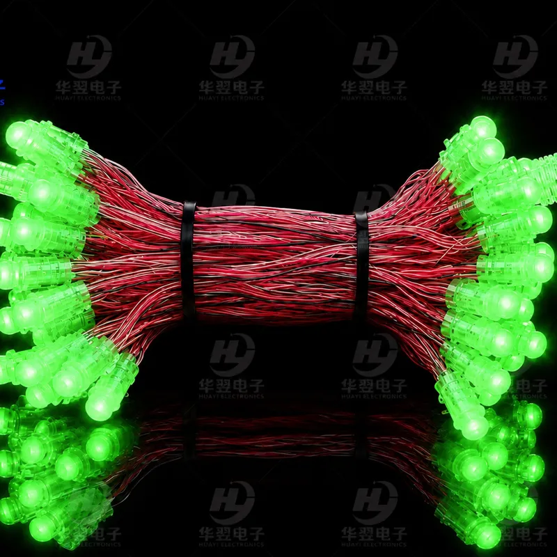 Waterproof Monochrome  DC 220 V 9mm Led Pixel Light String A